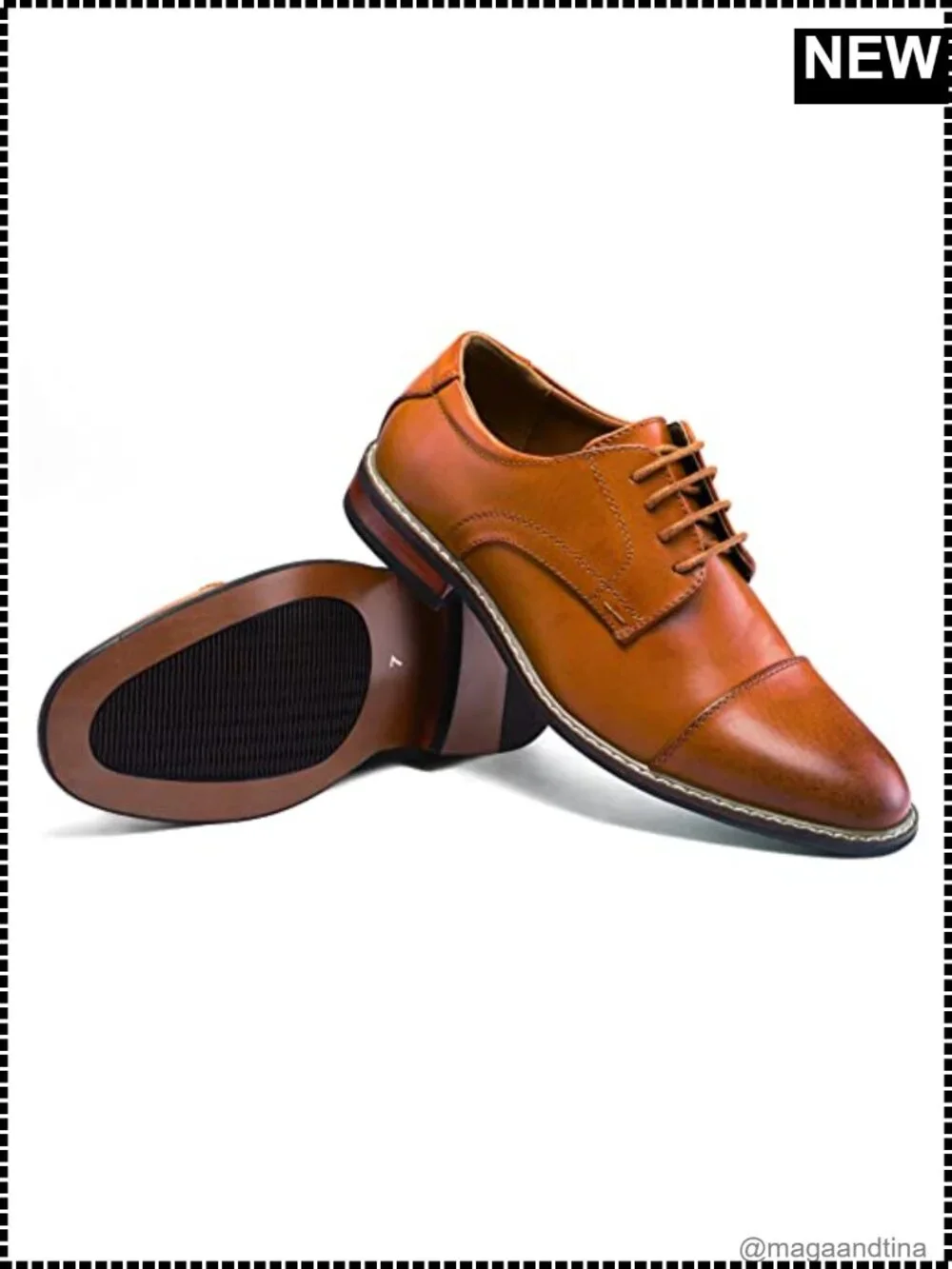 Mens Wingtip Oxford Dress Shoes Formal Business Wedding